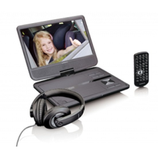 Lenco DVP-1010 Lecteur DVD portable Convertible 25,4 cm (10") 1024 x 600 pixels Noir