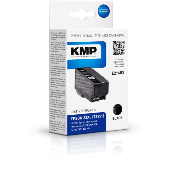 KMP 1633,4001 cartouche d'encre Compatible Rendement élevé (XL) Noir