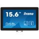 iiyama OTF1616MC-B1 affichage de messages Écran plat de signalisation numérique 39,6 cm (15.6") LCD 1100 cd/m² Full HD Noir Écran tactile