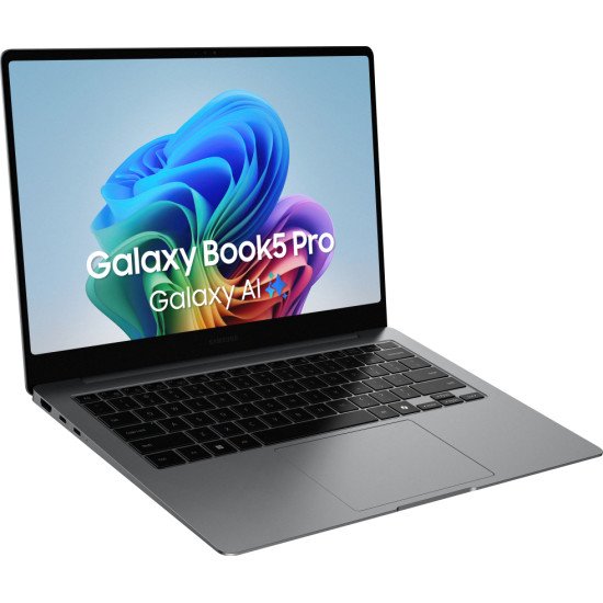 Samsung Galaxy Book5 Pro Intel Core Ultra 7 256V Ordinateur portable 35,6 cm (14") Écran tactile WQXGA+ 16 Go LPDDR5x-SDRAM 512 Go SSD Wi-Fi 7 (802.11be) Windows 11 Home Gris