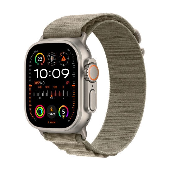 Apple Watch Ultra 2 OLED 49 mm Numérique 410 x 502 pixels Écran tactile 4G Or GPS (satellite)