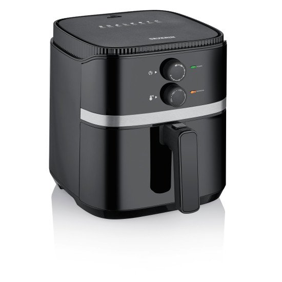 Severin FR 2452 friteuse Unique 4,3 L Autonome 1500 W Friteuse d'air chaud Noir, Argent