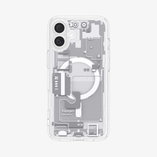 Spigen Ultra Hybrid Zero One (MagFit) coque de protection pour téléphones portables 15,5 cm (6.1") Housse Transparent, Blanc