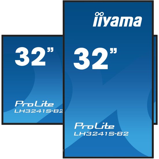 iiyama LH3241S-B2 affichage de messages En forme de kiosk 80 cm (31.5") LED 350 cd/m² Full HD Noir 24/7