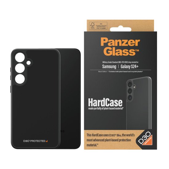 PanzerGlass Hardcase with D3O Black coque de protection pour téléphones portables Housse Transparent