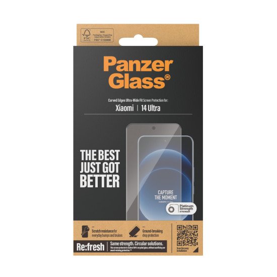 PanzerGlass 8074 écran et protection arrière de téléphones portables Protection d'écran transparent Xiaomi 1 pièce(s)