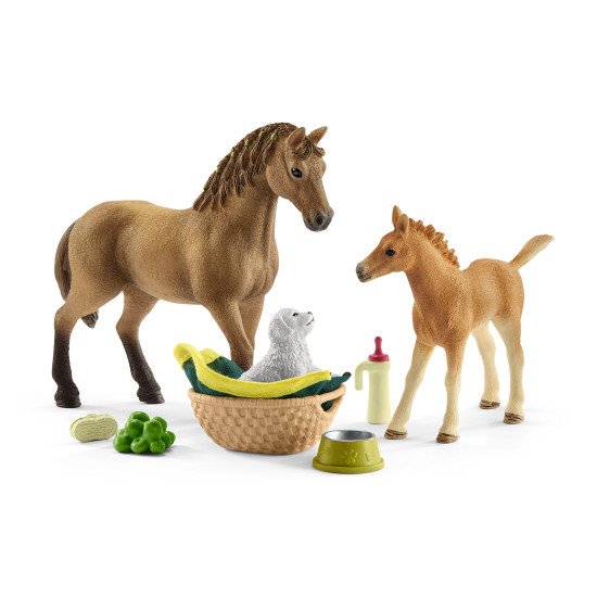 schleich HORSE CLUB Les soins pour bébé animaux d' Sarah