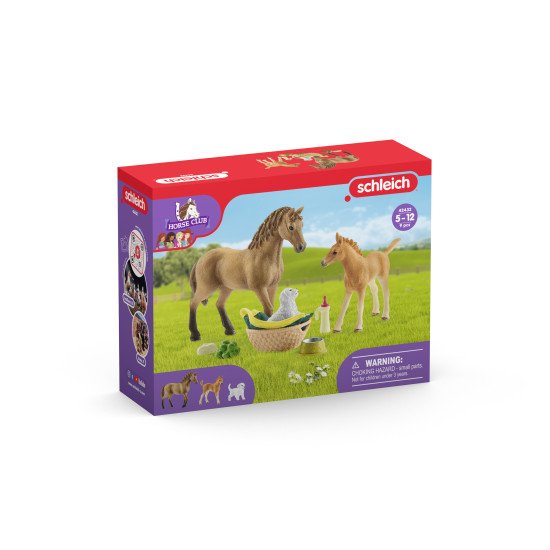 schleich HORSE CLUB Les soins pour bébé animaux d' Sarah