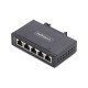 StarTech.com Switch Réseau Industriel 5 Ports Non Géré, 100/1000 Ethernet, Rail DIN/Montage Mural, Commutateur Gigabit IP30 Robuste, -40°C - 75°C, 9~60V DC, Conforme TAA