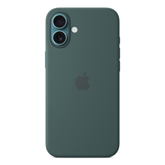 Apple Coque en silicone avec MagSafe pour iPhone 16 Plus - Vert lacustre