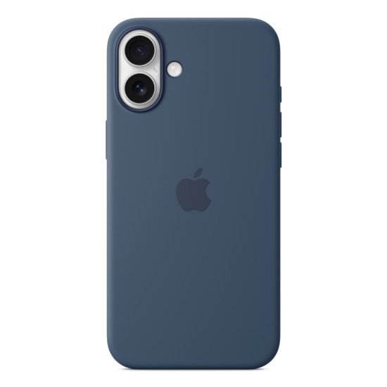 Apple Coque en silicone avec MagSafe pour iPhone 16 Plus - Denim