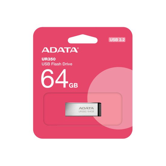 ADATA UR350 lecteur USB flash 64 Go USB Type-A 3.2 Gen 1 (3.1 Gen 1) Noir