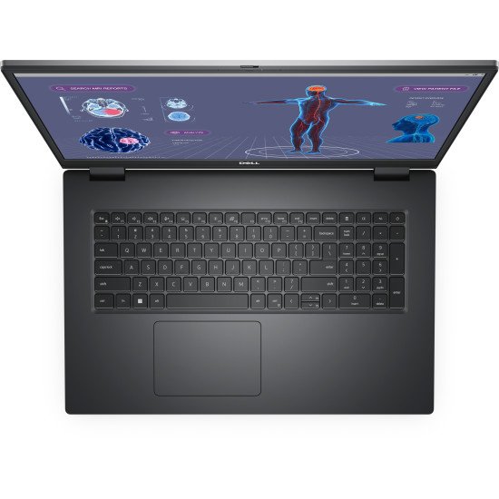 DELL Precision 7780 Station de travail mobile 43,9 cm (17.3") DDR5-SDRAM Wi-Fi 6E (802.11ax) Gris