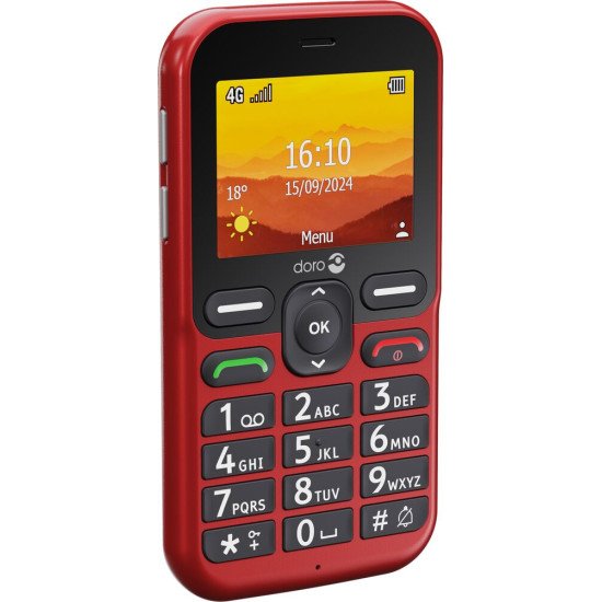 Doro Leva L10 6,1 cm (2.4") 120,7 g Rouge Téléphone numérique