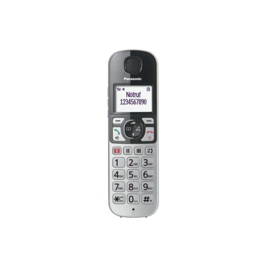 Panasonic KX-TGQ500GS téléphone fixe Argent 4 lignes LCD