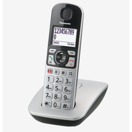 Panasonic KX-TGE510GS téléphone Téléphone DECT Identification de l'appelant Noir, Argent