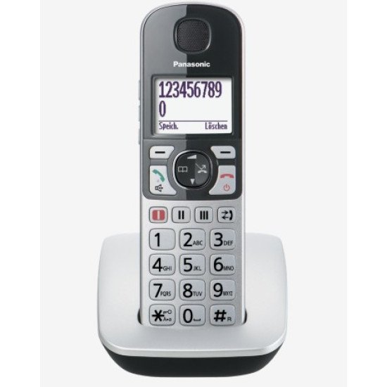 Panasonic KX-TGE510GS téléphone Téléphone DECT Identification de l'appelant Noir, Argent