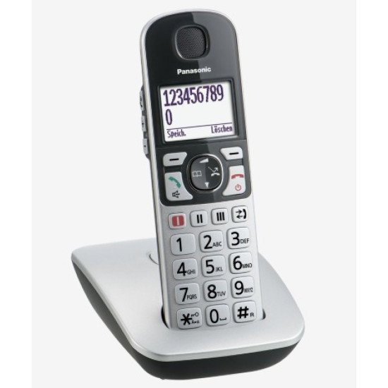 Panasonic KX-TGE510GS téléphone Téléphone DECT Identification de l'appelant Noir, Argent