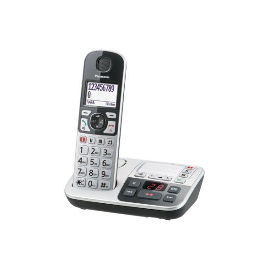 Panasonic KX-TGE520GS téléphone Téléphone DECT Identification de l'appelant Noir, Argent