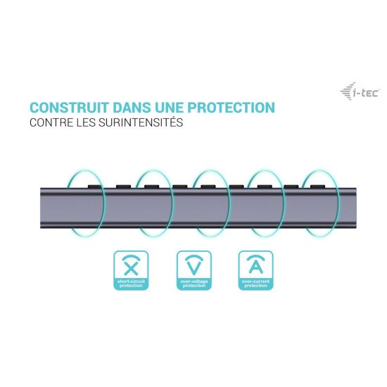 i-tec USB-A/USB-C Charging HUB 9port with LAN + Power Adapter 60 W
