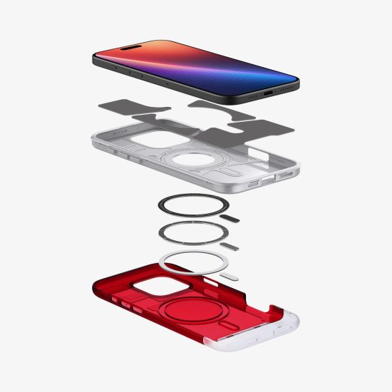 Spigen Classic C1 (MagFit) coque de protection pour téléphones portables 17,5 cm (6.9") Housse Rouge