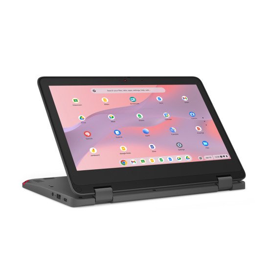 Lenovo 300e Yoga Chromebook 29,5 cm (11.6") Écran tactile HD MediaTek Kompanio 520 4 Go LPDDR4x-SDRAM 32 Go eMMC Wi-Fi 6 (802.11ax) ChromeOS Gris