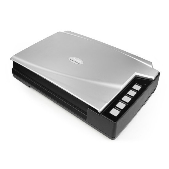 Plustek OpticBook A300 Plus Numérisation à plat 600 x 600 DPI A3 Noir, Argent