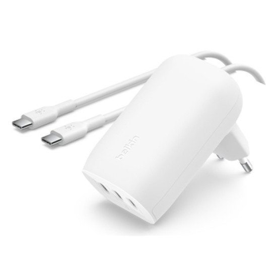 Belkin WCC002VFWH chargeur d'appareils mobiles Ordinateur portable, Smartphone, Tablette Blanc Secteur Charge rapide Intérieure