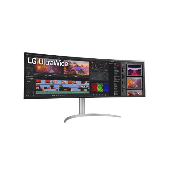 LG 49BQ95C-W écran PC 124,5 cm (49") 5120 x 1440 pixels UltraWide Dual Quad HD Blanc