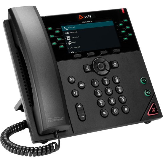 POLY Téléphone IP VVX 450 à 12 lignes et compatible PoE