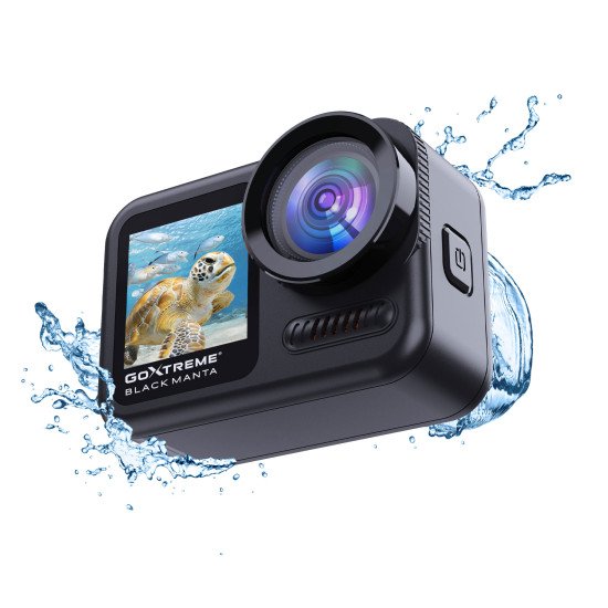 GoXtreme Black Manta caméra pour sports d'action 24 MP 5K Ultra HD Wifi 122 g