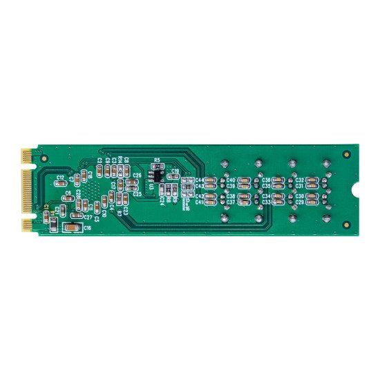 StarTech.com Carte Adaptateur M.2 vers SATA à 4 Ports, Carte Extension M.2 PCIe 3.0 vers HDD/SSD SATA, Chipset ASM1064, M.2 NVMe vers 4x HDD/SSD pour Windows/macOS/Linux