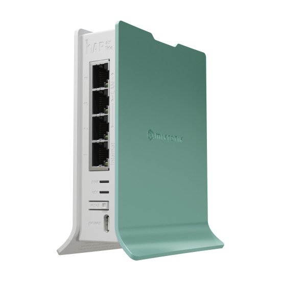 Mikrotik hAP routeur sans fil Gigabit Ethernet Monobande (2,4 GHz) Vert, Blanc