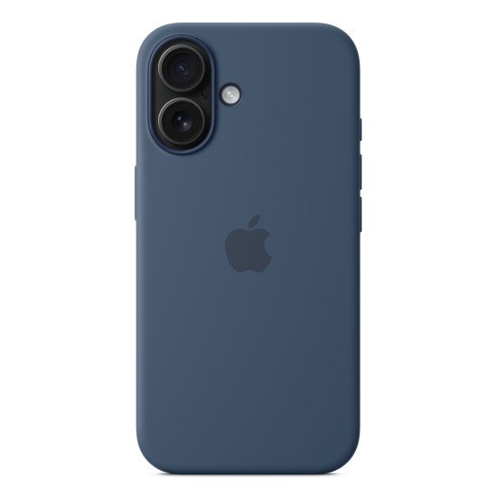 Apple Coque en silicone avec MagSafe pour iPhone 16 - Denim