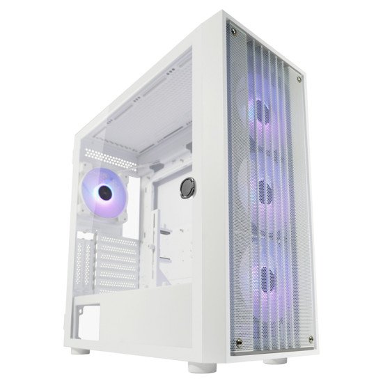 LC-Power LC-810W-ON unité centrale Midi Tower Blanc