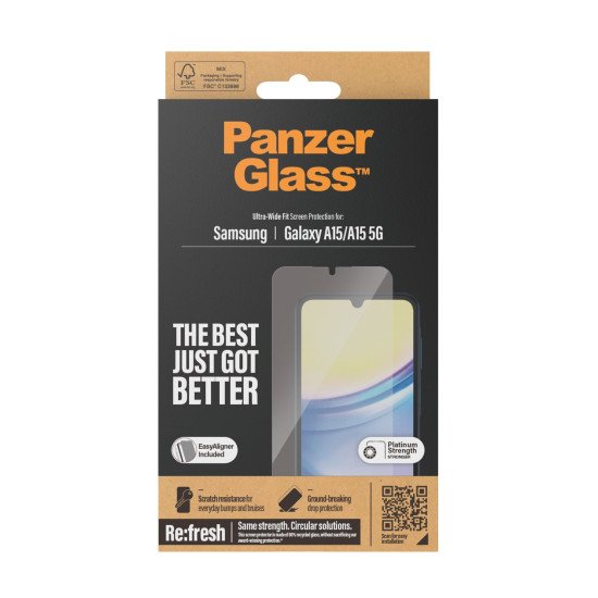 PanzerGlass 7349 écran et protection arrière de téléphones portables Protection d'écran transparent Samsung 1 pièce(s)