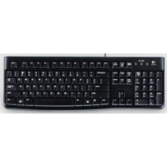 Logitech K120 Corded Keyboard clavier USB QWERTY Italien Noir