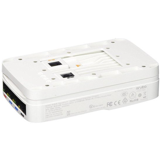 HPE Aruba AP-303H (RW) (5=3 JY678A) 867 Mbit/s Connexion Ethernet, supportant l'alimentation via ce port (PoE) Blanc