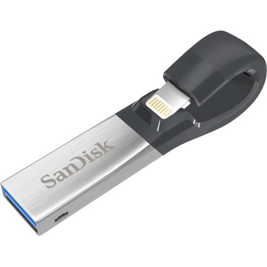 Sandisk iXpand lecteur USB flash 32 Go USB Type-A / Lightning 3.2 Gen 1 (3.1 Gen 1) Noir, Argent