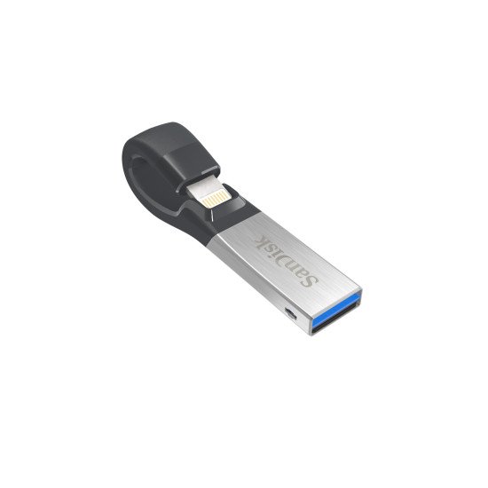 Sandisk iXpand lecteur USB flash 16 Go USB Type-A / Lightning 3.0 (3.1 Gen 1) Noir, Argent