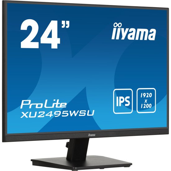 iiyama ProLite XU2495WSU-B7 écran PC 61 cm (24") 1920 x 1200 pixels 4K Ultra HD LED Noir