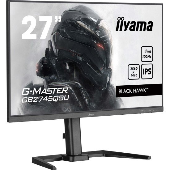 iiyama G-MASTER GB2745QSU-B2 écran PC 68,6 cm (27") 2560 x 1440 pixels Wide Quad HD LED Noir