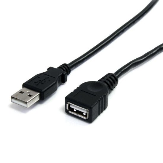 StarTech.com USBEXTAA10BK câble USB 3 m 2.0 USB A Noir