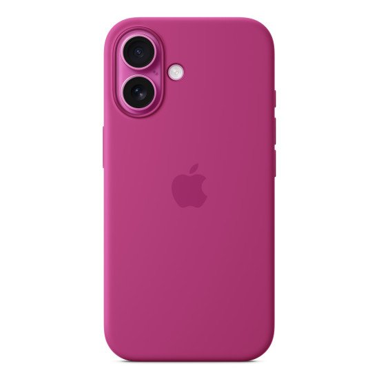 Apple Coque en silicone avec MagSafe pour iPhone 16 - Fuchsia