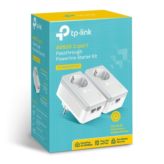 TP-LINK TL-PA4022P KIT Adaptateur réseau CPL 600 Mbit/s Ethernet/LAN