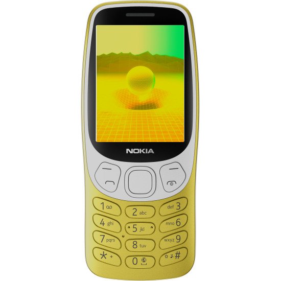 Nokia 3210 6,1 cm (2.4") Jaune Téléphone numérique