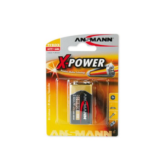 Ansmann 9V-Block Batterie à usage unique Alcaline