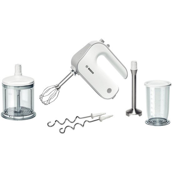 Bosch MFQ4080 mixeur Batteur à main 500 W Argent, Blanc