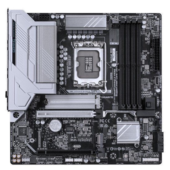 GIGABYTE B860M GAMING X WIFI6E Carte mère - Processeurs Intel Core Ultra, VRM 8+1+2+2 phases, jusqu'à 9200MHz DDR5, 1xPCIe 5.0 + 1xPCIe 4.0 M.2, LAN 2,5 GbE, WIFI 6E, USB 4