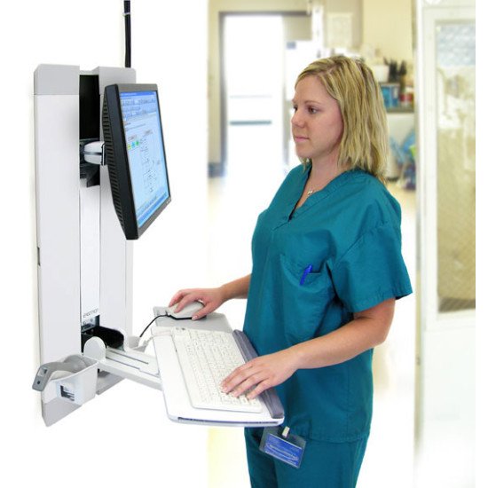 Ergotron StyleView Vertical Lift, Patient Room 61 cm (24